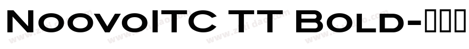 NoovoITC TT Bold字体转换